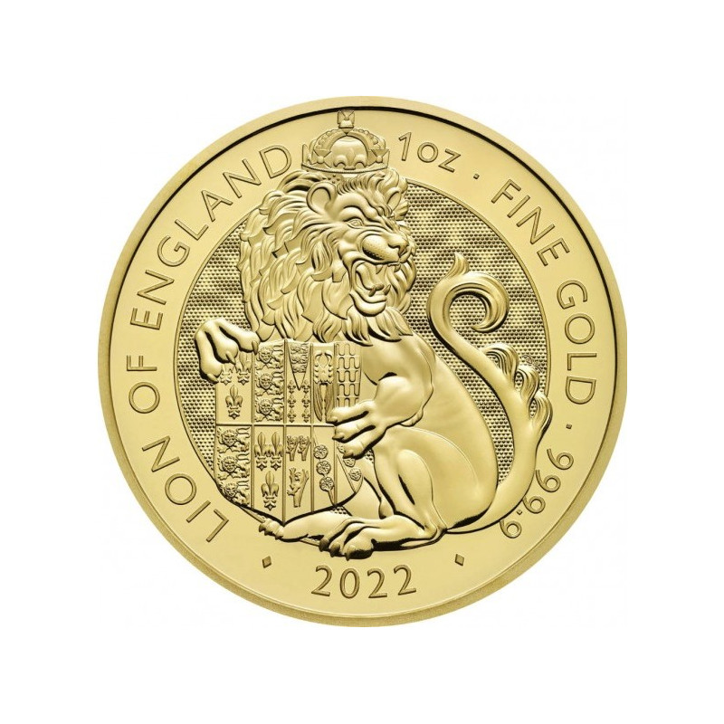 Zlatá minca 1 Oz The Royal Tudor Beasts Lion of England 2022