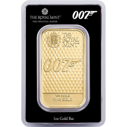 Zlatý zliatok 1 Oz James Bond 007 Diamonds are forever