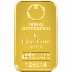 Zlatá tehlička 5 g Münze Österreich Kinebar