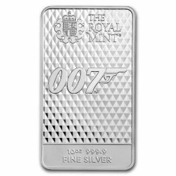 Strieborná tehlička 1 Oz James Bond 007 Diamonds Are Forever