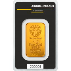 Zlatý zliatok 20 g Argor...