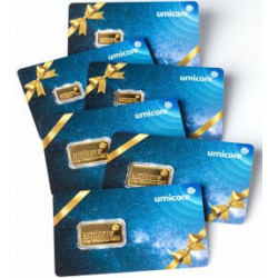 Zlatá tehlička 2,5 g Umicore gift card