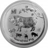 Strieborná minca 1 kg Lunar Series II Year of the Pig 2019