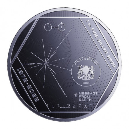 Strieborná minca 1 Oz Pioneer Plaque 2022