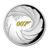 Strieborná minca 1 Oz James Bond 007 (2021) Zlaceno