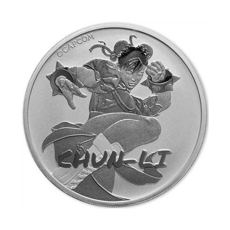 Strieborná minca 1 Oz Street Fighter Chun-Li 2022