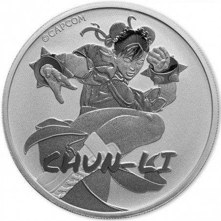 Strieborná minca 1 Oz Street Fighter Chun-Li 2022