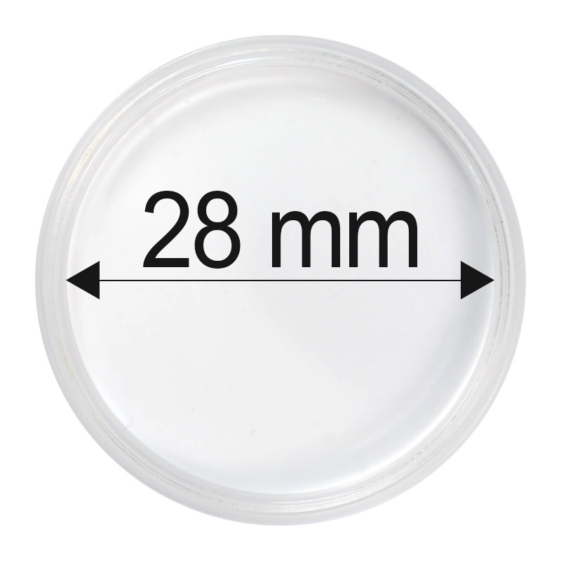 Plastová kapsula na mincu 28 mm