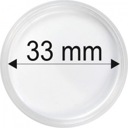 Plastová kapsula na mincu 33 mm