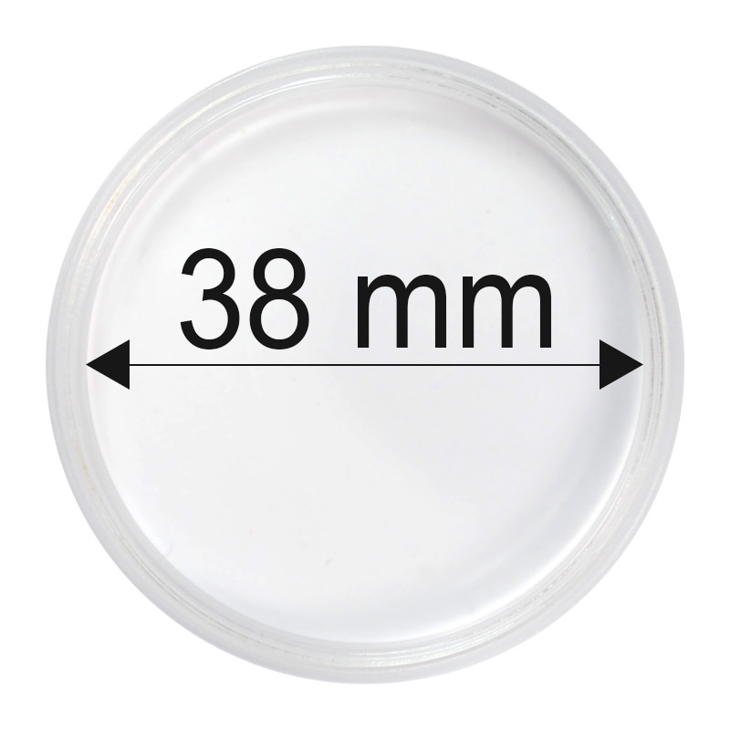 Plastová kapsula na mincu 38 mm