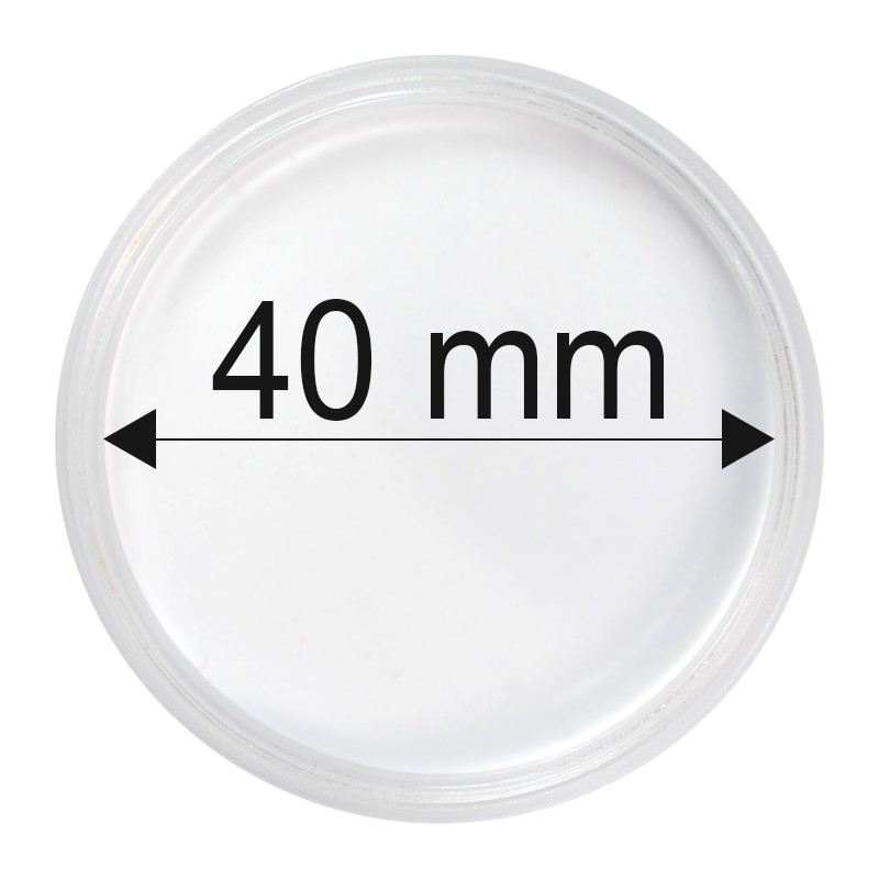 Plastová kapsula na mincu 40 mm