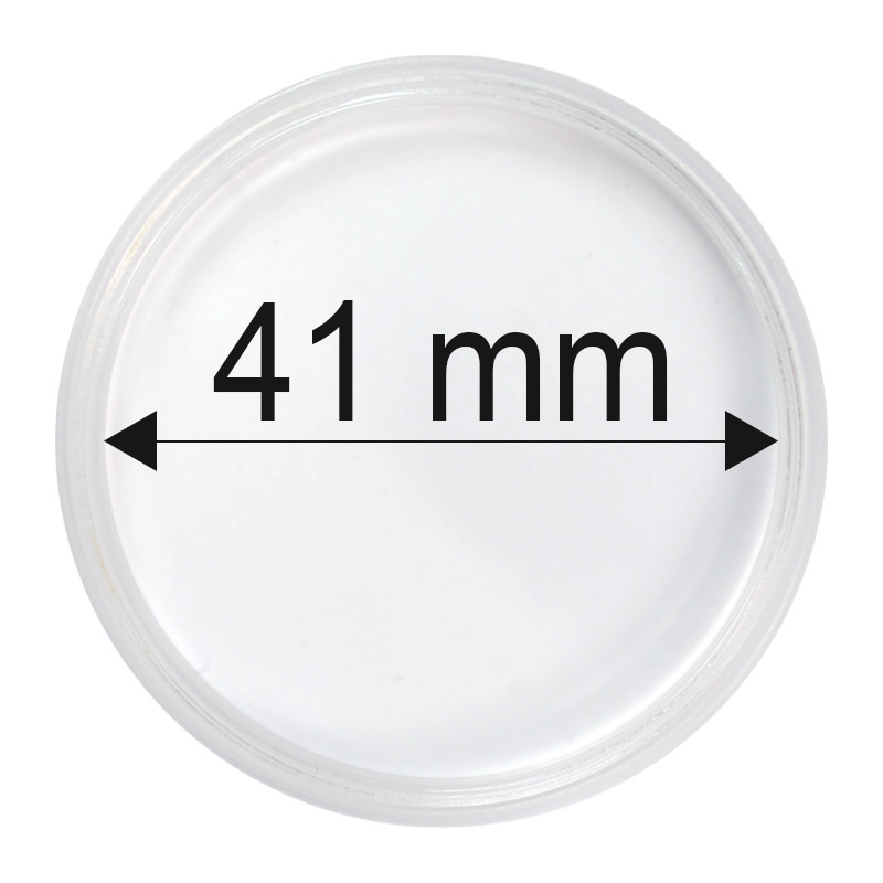 Plastová kapsula na mincu 41 mm