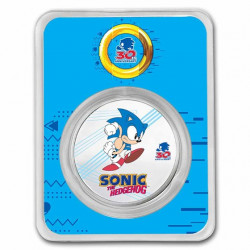 Strieborná minca 1 Oz Sonic...