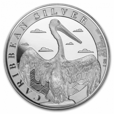 Strieborná minca 1 Oz Caribbean Pelican 2022