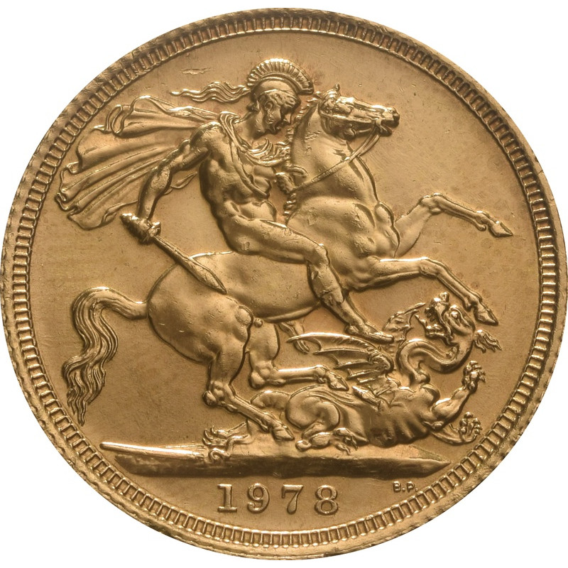 Zlatá minca 7,32 g Sovereign 1978