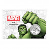 Strieborná minca 1 Oz Marvel Hulk 2018 V karte