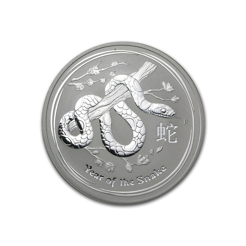 Strieborná minca 1 Oz Lunar Series II Year of the Snake 2013