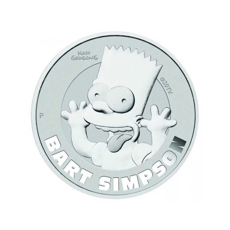 Strieborná minca 1 Oz Bart Simpson 2022