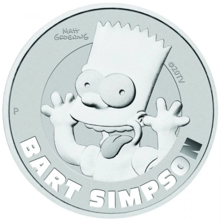 Strieborná minca 1 Oz Bart Simpson 2022