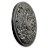 Strieborná minca 10 Oz Dragon verzus Vikings Ultra High Relief