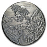 Strieborná minca 10 Oz Dragon verzus Vikings Ultra High Relief