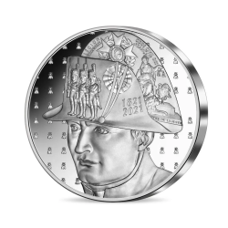 Strieborná minca 1 Oz Napoleon dvojsté výročie úmrtia 2021