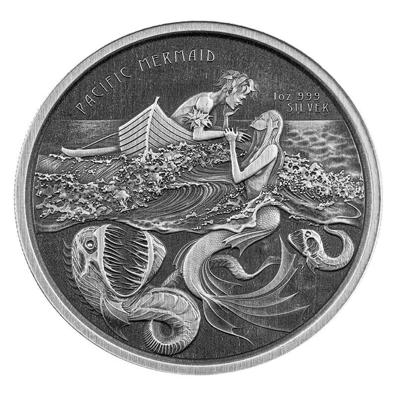 Strieborná minca 1 Oz Morská panna 2021