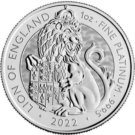 Platinová minca 1 Oz The Tudor Beasts The Lion 2022