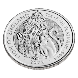 Platinová minca 1 Oz The Tudor Beasts The Lion 2022