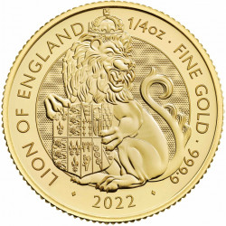 Zlatá minca 1/4 Oz The Royal Tudor Beasts The Lion 2022