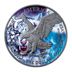 Strieborná minca 1 Oz American Eagle Spirit Animal Series The Tiger 2021