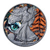 Strieborná minca 1 Oz American Eagle Spirit Animal Series The Tiger 2021