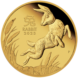 Zlatá minca 1 Oz Lunar Series III O rok Rabbit 2023 Proof