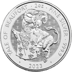 Strieborná minca 2 Oz The Royal Tudor Beast Yale of Beaufort 2023