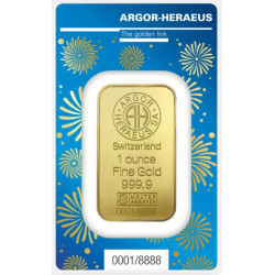 Zlatý zliatok 1 Oz Argor Heraeus Lunar Series III Rok Rabbit 2023