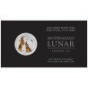 Strieborná minca 1/4 Oz Lunar Series III Rok of Rabbit 2023 Kolorované