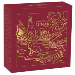 Zlatá minca 1/4 Oz Lunar Series III Year of the Rabbit 2023 Proof