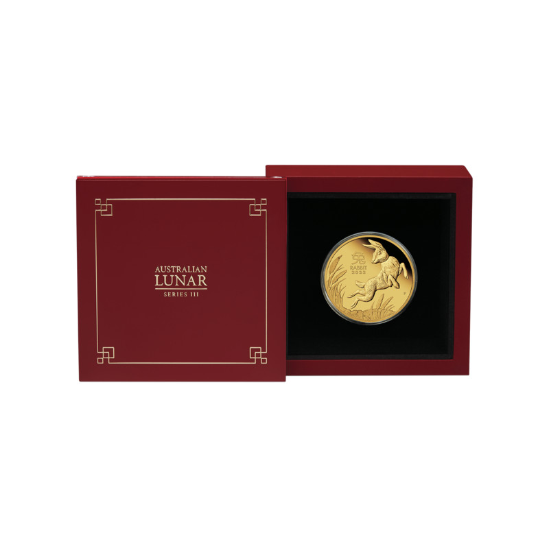 Zlatá minca 1/4 Oz Lunar Series III Year of the Rabbit 2023 Proof
