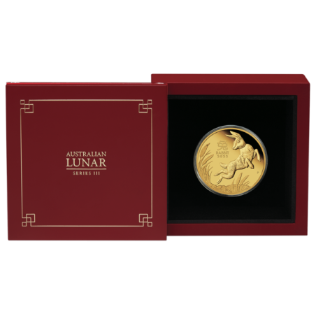 Zlatá minca 1/4 Oz Lunar Series III Rok Rabbit 2023 Proof