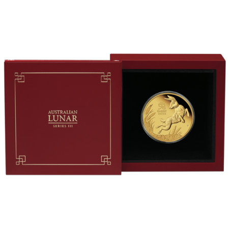 Zlatá minca 1/4 Oz Lunar Series III Year of the Rabbit 2023 Proof