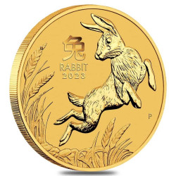 Zlatá minca 1/4 Oz Lunar Series III Rok Rabbit 2023 Proof
