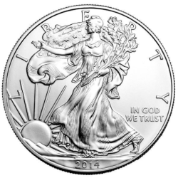Strieborná minca 1 Oz American Eagle 2014