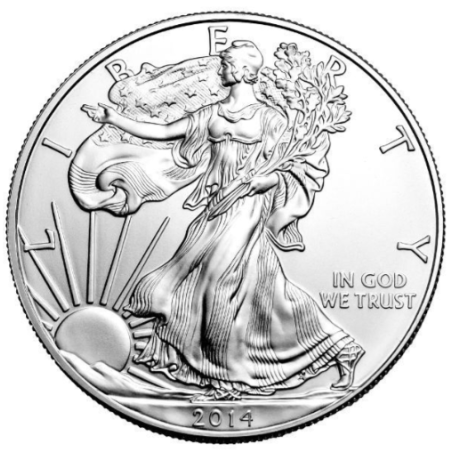 Strieborná minca 1 Oz American Eagle 2014
