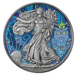 Strieborná minca 1 Oz American Eagle Spirit Animal Series The Owl 2022