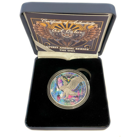 Strieborná minca 1 Oz American Eagle Spirit Animal Series The Owl 2022