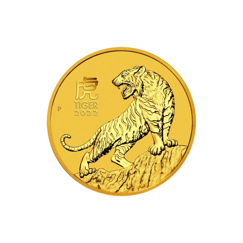 Zlatá minca 1/10 Oz Lunar Series III Year of the Tiger 2022