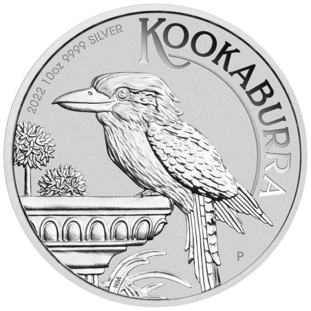 Strieborná minca 10 Oz Australian Kookaburra 2022