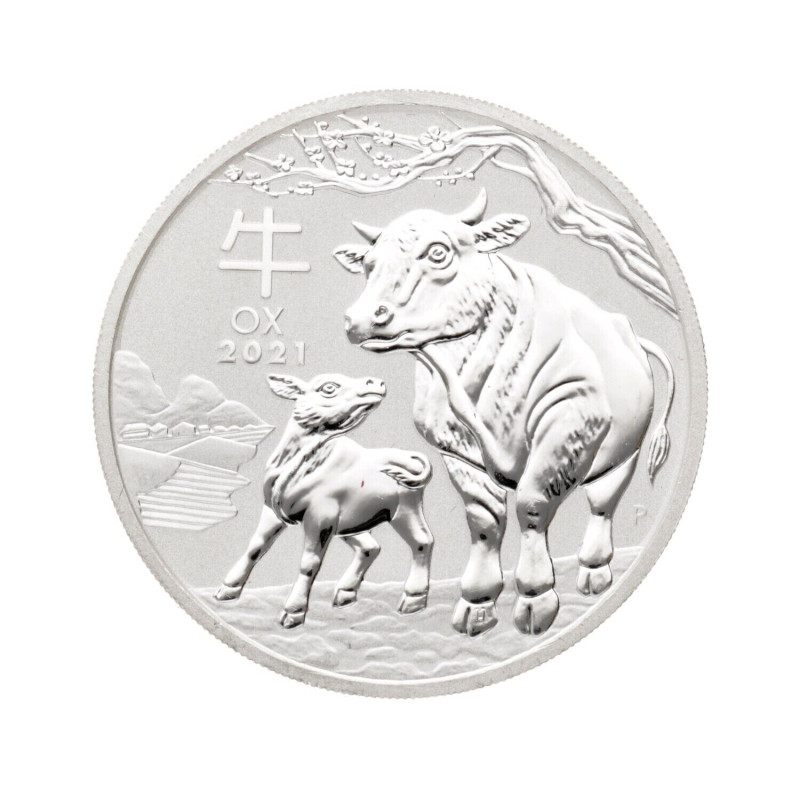 Strieborná minca 1 Oz Lunar Series III Year of the Ox 2021