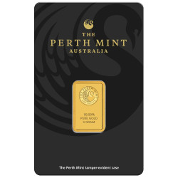 Zlatá tehlička 5 g Perth Mint