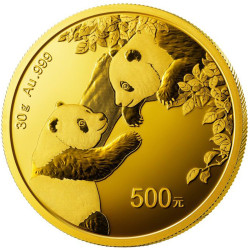 Zlatá minca 30 g China...